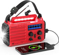 Emergency Solar Hand Crank Radio, AM/FM/SW NOAA Weather Alert Radio, Flashlight by PPLEE