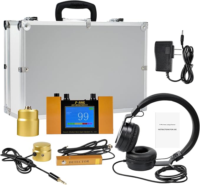 Underground Water Leak Detector, Water Pipe Leak Monitor w/ Dual-Size Sensors by Unknown