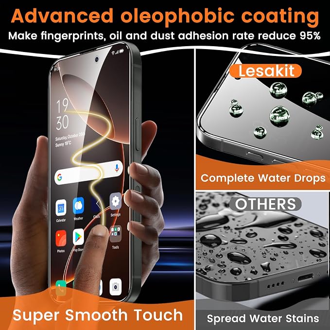 Lesakit 4+4 Pack Privacy Screen Protector - Image 6