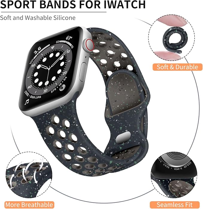 Lerobo Compatible with Apple Watch Band 41mm 40mm 38mm 42mm - Image 2