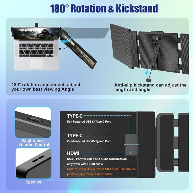 KEFEYA Laptop Screen Extender, Portable Monitor - Image 5