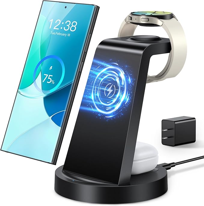 Wireless Charger for Samsung: 3 in 1 Wireless Charging Station for Samsung - Image 8