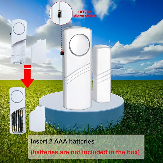 Security Door Window Alarm, 90DB Wireless Sensor Door Window Burglar Alarm - Image 4