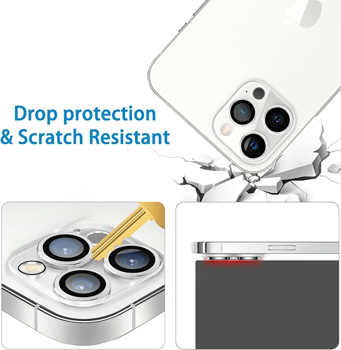 Dengduoduo 3 Pack Tempered Glass Camera Lens Protector - Image 3