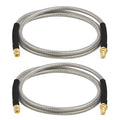 RP-SMA Male to RP-SMA Female Bulkhead Cable 3FT 2PCS, RG58 Coaxial Cable by XRDS-RF
