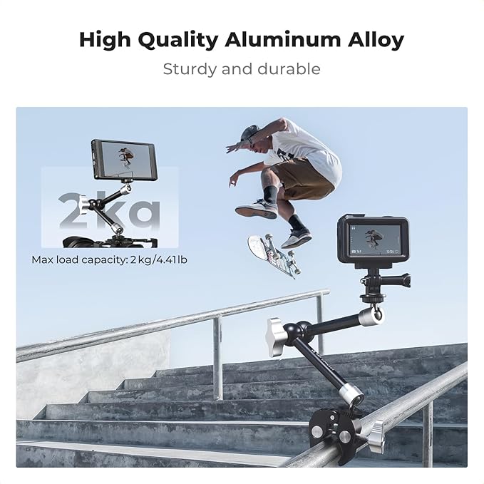 K&F CONCEPT 9.8" Magic Arm Clamp Kit - Image 4