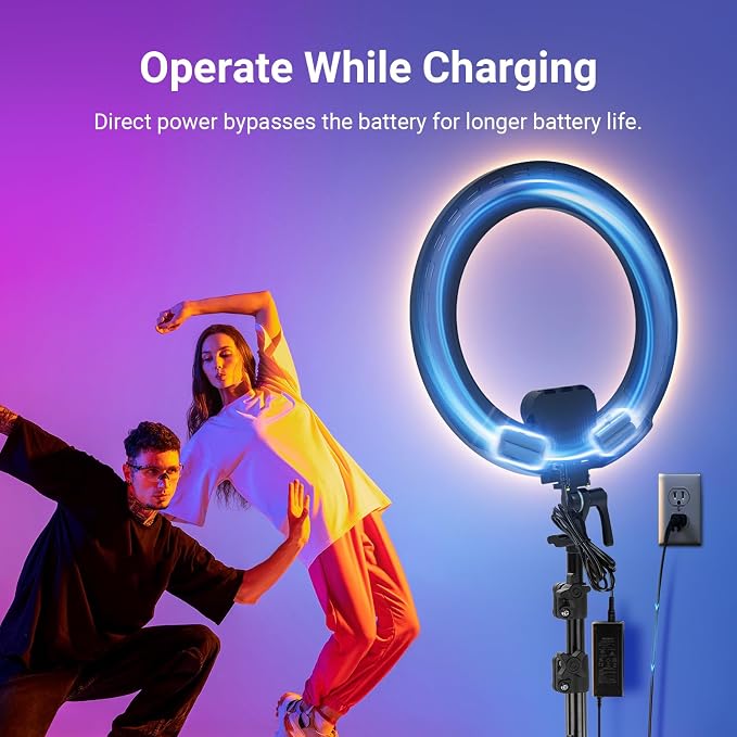 NEEWER 18" Ring Light, Wireless Professional Edge Lit Lighting - Image 8