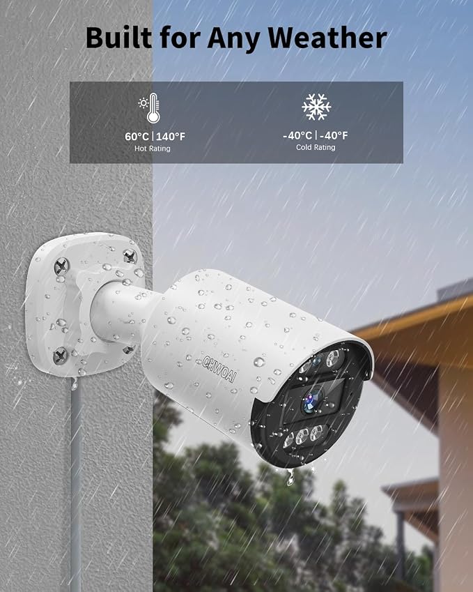 《80ft IR Night Vision & All-in-One DVR》Wired Security Camera System Outdoor - Image 5