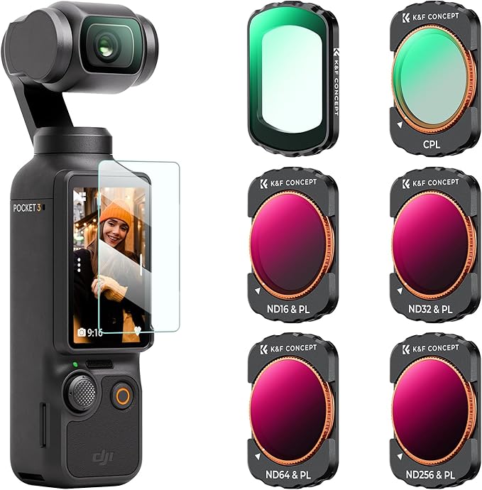 K&F CONCEPT UV/CPL/ND Filter Set Compatible by KFCONCEPT