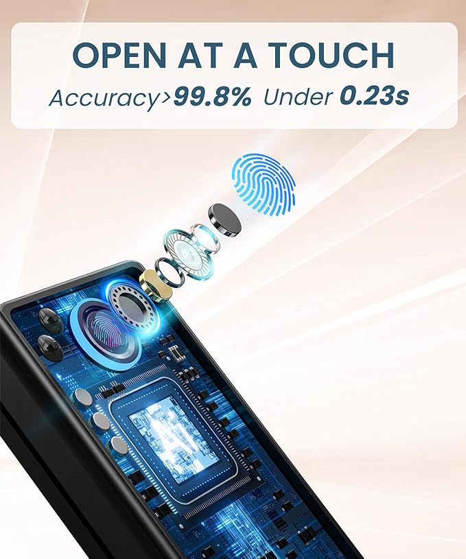 Keyless Entry Smart Deadbolt Lock – Keypad Fingerprint Touchscreen & App Control - Image 3