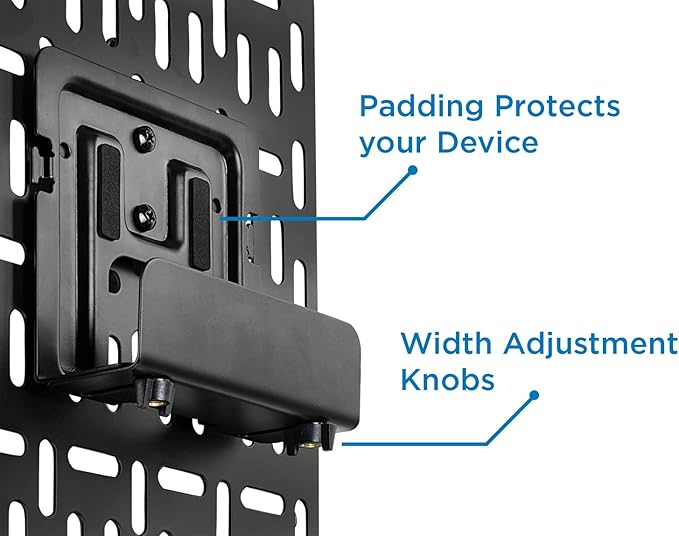 Mount-It! Cable Box Mount Behind TV | Adjustable Universal Mounting Bracket - Image 4
