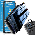 2 Pack for Samsung Galaxy S23 Privacy Screen Protector, 2 Pack Camera Protector by JavoYion