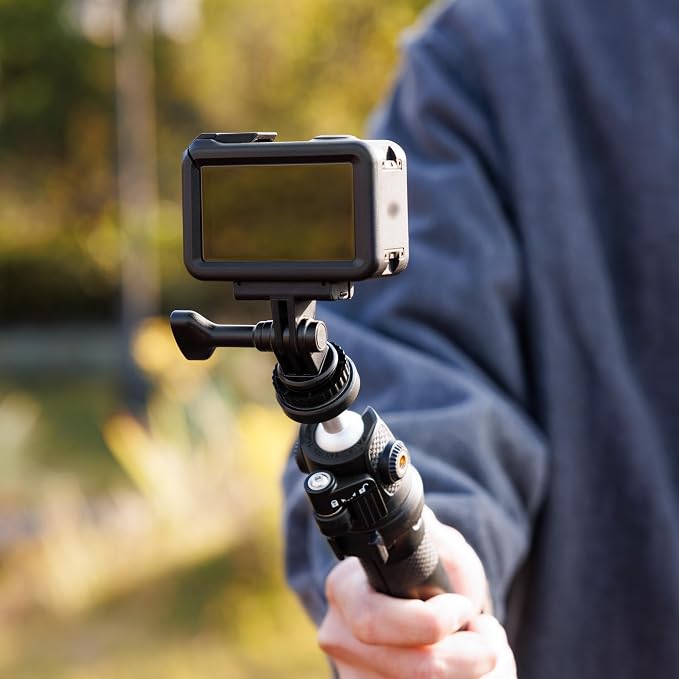 2-in-1 Action Camera Hot Shoe Mount Adapter, Tripod Mount & Cold Shoe Camera - Image 4