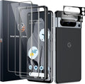 LK 2 Pack for Google Pixel 8 Pro Screen Protector + 2 Pack Camera Lens Protector by LK