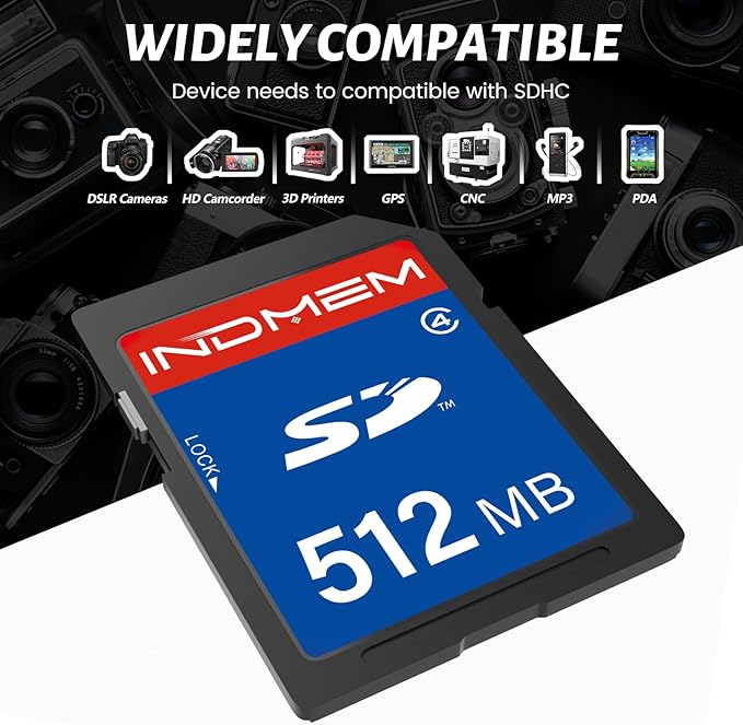 512MB SD Card, SD Flash Memory Cards UHS-I U1 Class 4 High-Speed Full HD Video - Image 6
