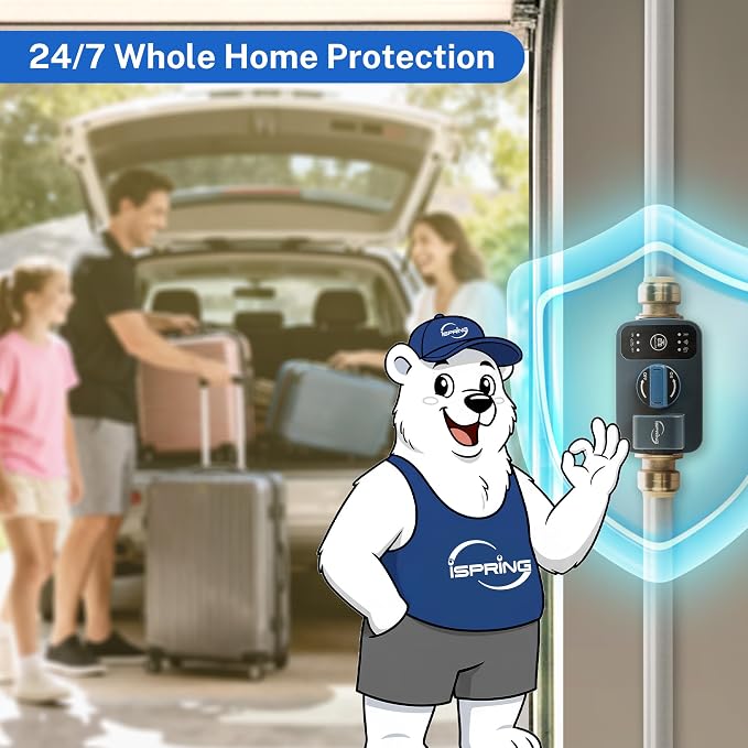 iSpring LS43WL Smart Leak Shut-Off System, Automatic Water Leak Detector - Image 6