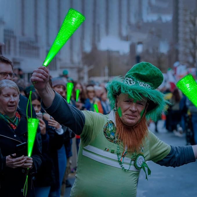 36 Pack Green Glow Sticks Light Up Fiber Optic Stick Glow Wands Bulk - Image 4