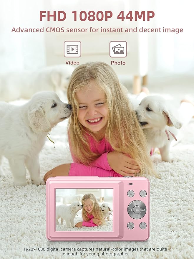 Digital Camera, FHD 1080P Digital Point and Shoot Camera - Image 2