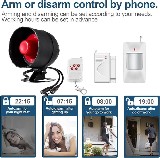 WiFi Alarm Home Security System, 120dB Alarm System - Image 6