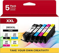 PGI-280 XXL/CLI-281 XXL Ink Cartridge 5 Color Value Pack Replacement by MIOLAINZ