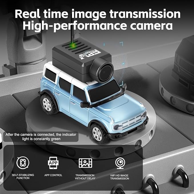 WLtoys 1:64 Mini RC Cars, 2.4G FPV Remote Control Toy Car - Image 3