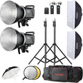 Godox Studio Flash Kit for Photography, 600W Studio Strobe Light Set by GODOX