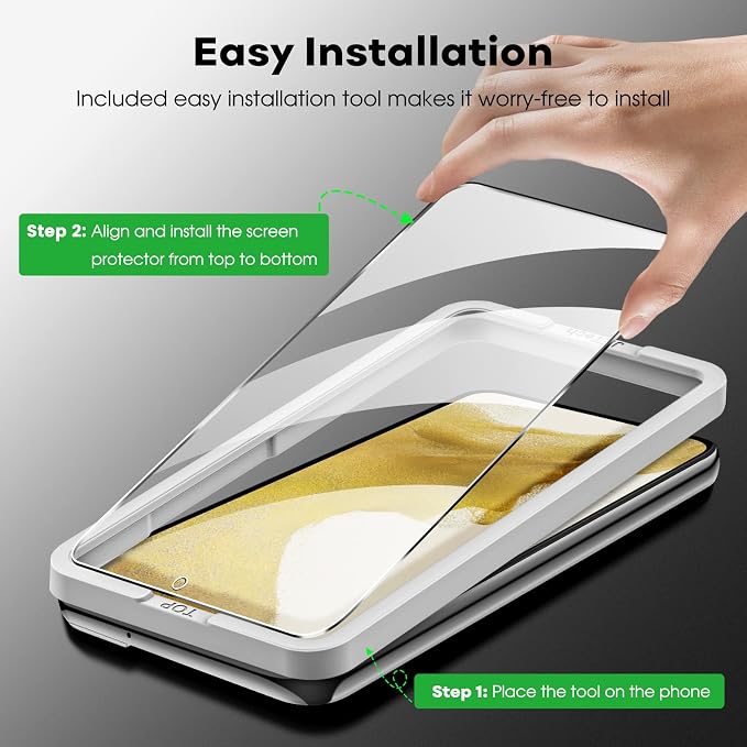 JETech Screen Protector for Samsung Galaxy S22 5G - Image 4
