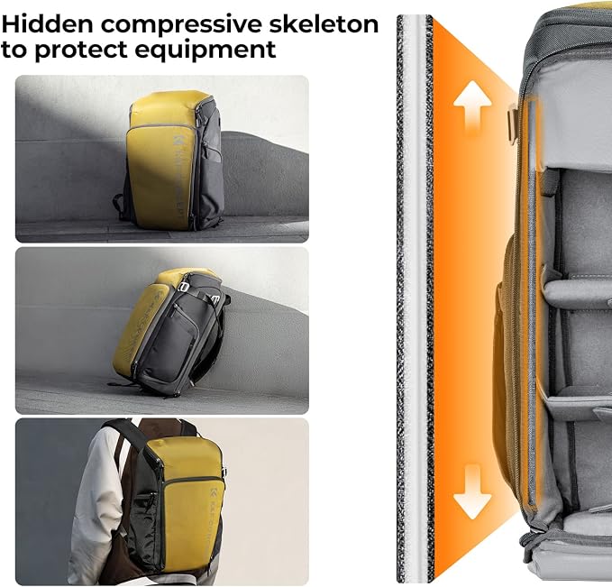 K&F CONCEPT Professional Camera bag Backpack 25L Large Capacity Camera Case - Image 5