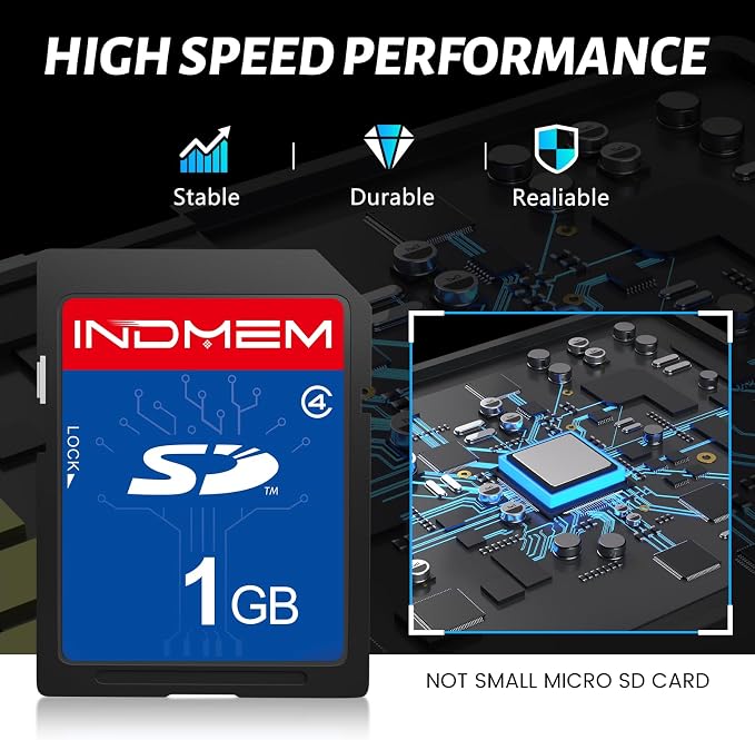 SD Card 1GB, 6 Packs Class 4 1GB Flash Memory Card MLC Standard Secure Digital - Image 3