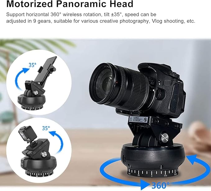 Motorized Pan Tilt Head, 100m Control, 360 Degree Rotation, Tilt ±35 Degree - Image 3
