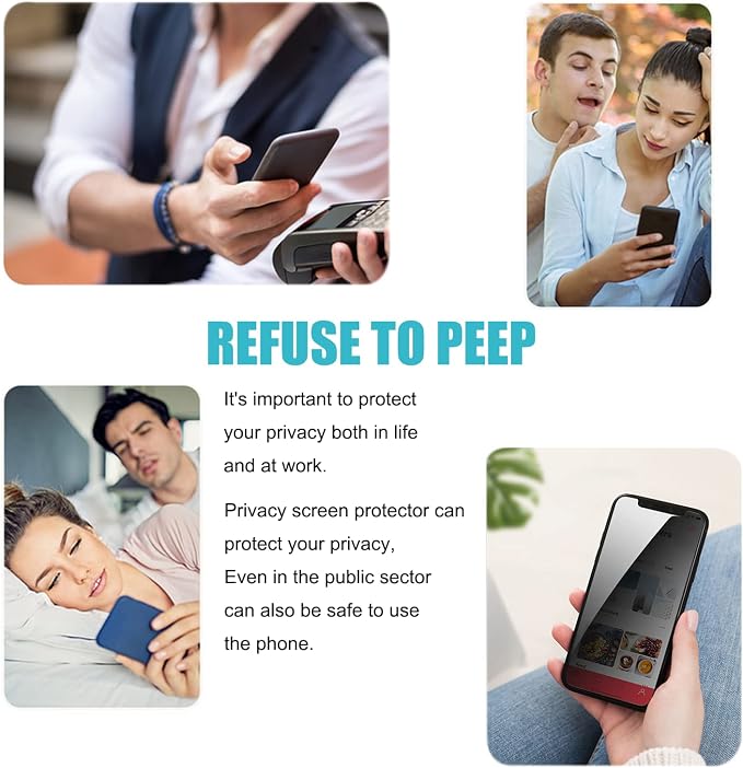 PEHAEL 3 Pack for iPhone 11/iPhone XR Privacy Screen Protector Anti-Spy - Image 7