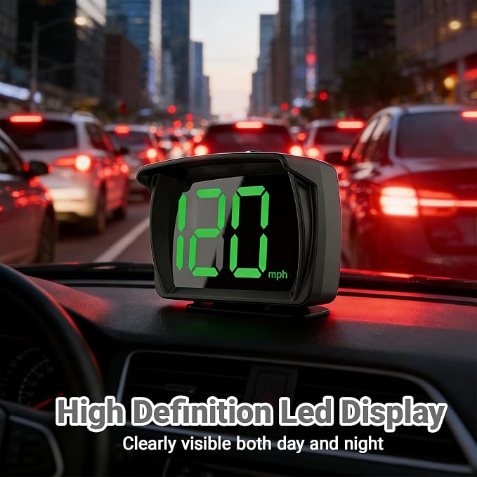 Speedometer HUD for Cars Trucks Motorcycles USB Plug & Play Digital MPH Speed - Image 6