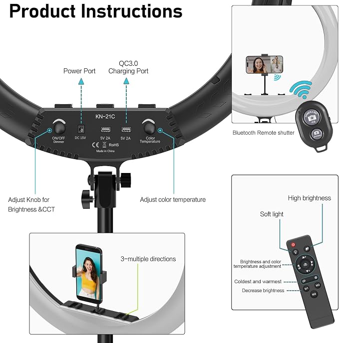 Hagibis 21 inch Ring Light - Image 5