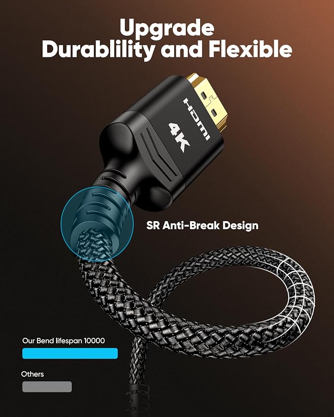 Highwings 4K Long HDMI Cable 13FT/4m - Image 3
