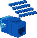 ICC CAT5e Keystone Jack with Slim Profile 180 Degree Punch Down, RJ45 UL Listed by ICC