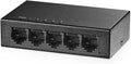 Binardat 5 Port Gigabit Ethernet Switch, 5 Ports 100/1000Mbps, Mini Size Metal by Binardat