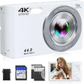 Digital Camera 4K, Autofocus Digital Compact Digital Camera, 16X Digital Zoom by CEYE