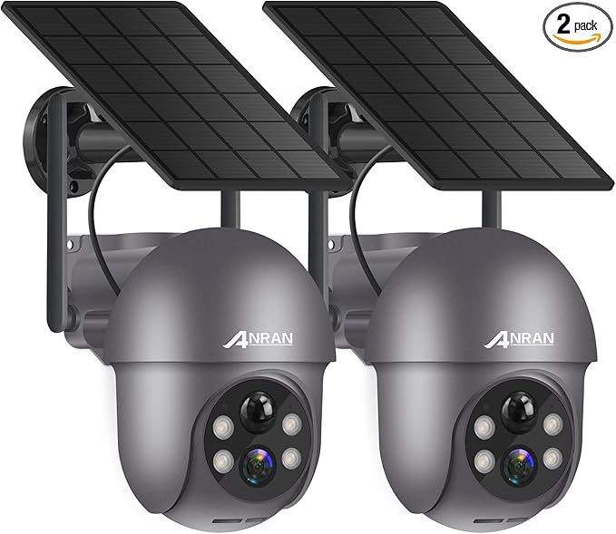 ANRAN 3MP Security Camera Wireless Outdoor, 2K Solar Outdoor Camera by ANRAN
