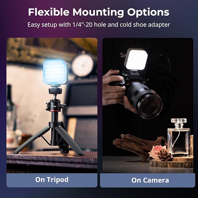SMALLRIG P108 Neo Mini RGBWW Video Light, Portable Camera Light - Image 7