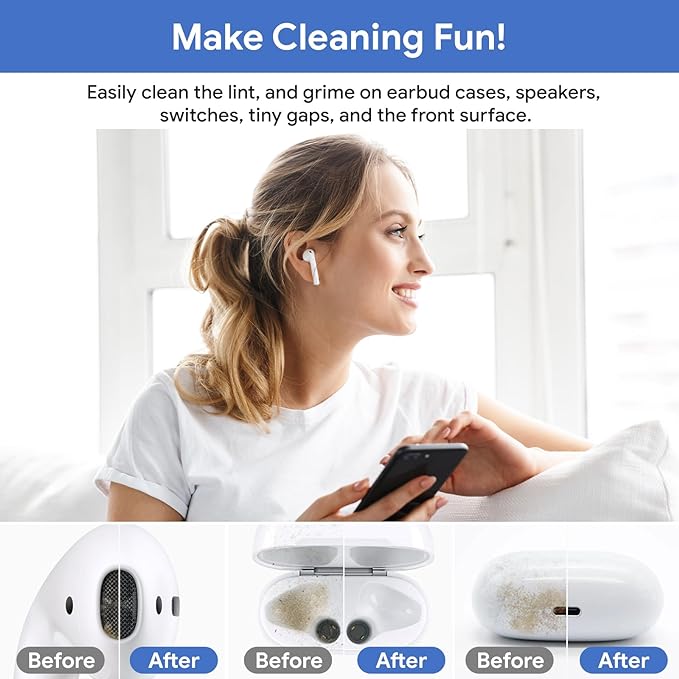 12 in 1 Phone Cleaning Kit, Airpods Cleaning Kit, Port Cleaner - Image 3