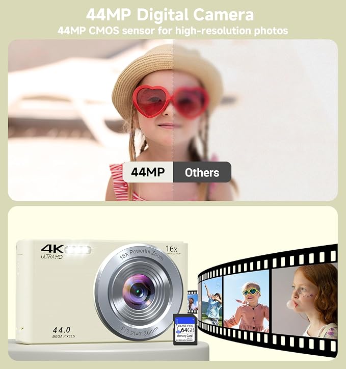 Digital Camera, Upgraded FHD 4K Digital Camera - Image 3