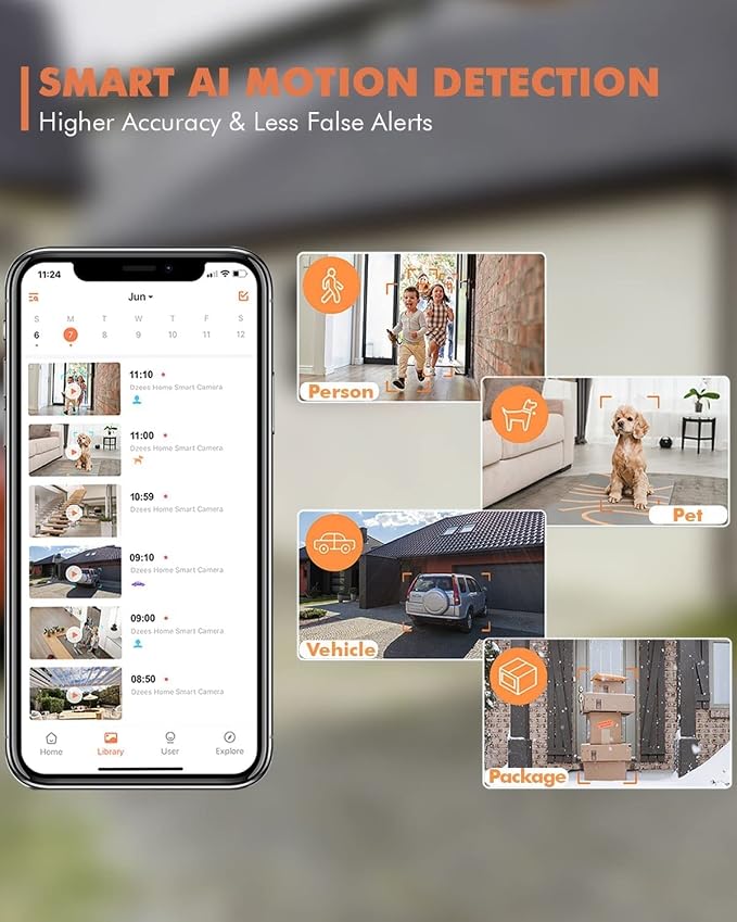 Dzees Security Camera Outdoor Wireless - Image 3
