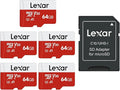 Lexar E-Series 64GB Micro SD Card 5 Pack, microSDXC UHS-I Flash Memory Card by Lexar