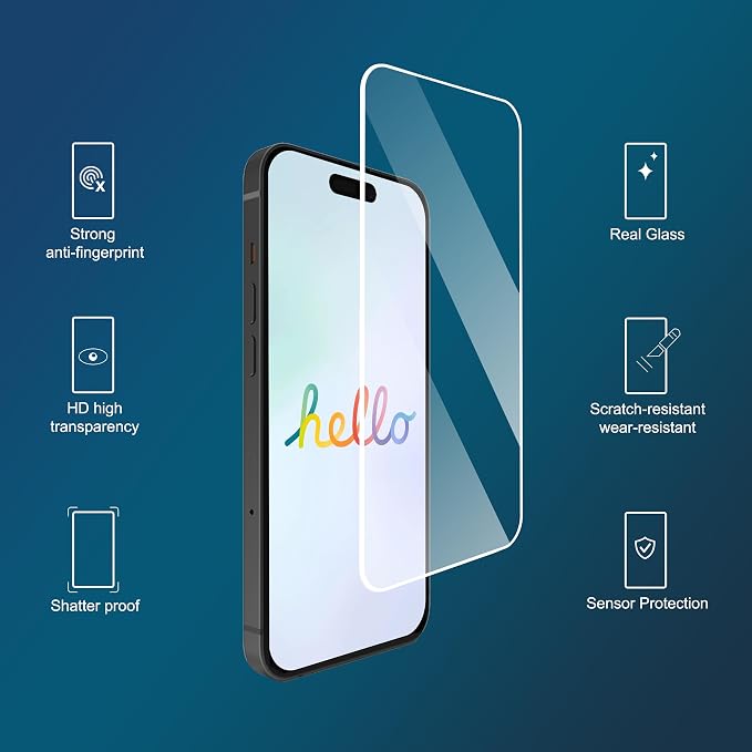 Ailun Screen Protector for iPhone 16 Plus/iPhone 15 Plus/iPhone 15 Pro Max - Image 2