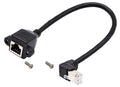 Cat 6 Ethernet Cable 90 Degree UP Angle RJ45 Male to Female Shielded Ethernet by AAOTOKK