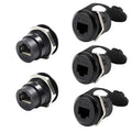PENGLIN 5PCS RJ45 Panel Mount Connector, Double Head CAT6/5e /5 Ethernet LAN by PENGLIN