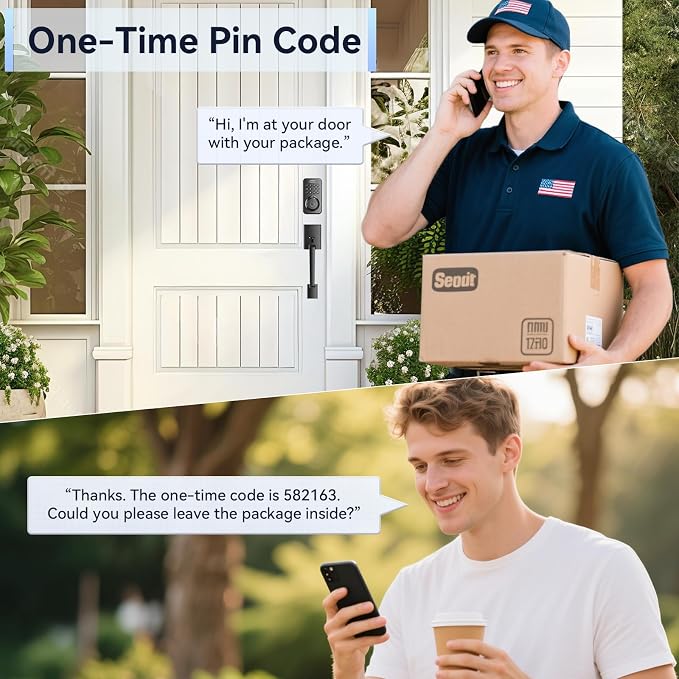 Ulecoce Fingerprint Keypad Deadbolt - Image 6