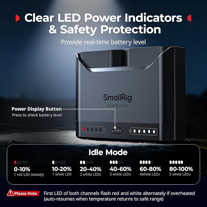 SMALLRIG NP-FZ100 Camera Battery Set - Image 6