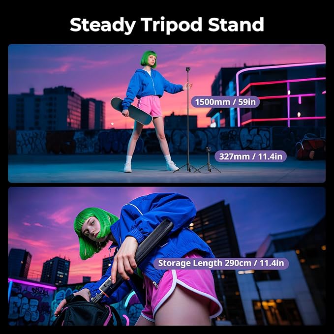 SmallRig 59" Extendable Selfie Stick Tripod - Image 2