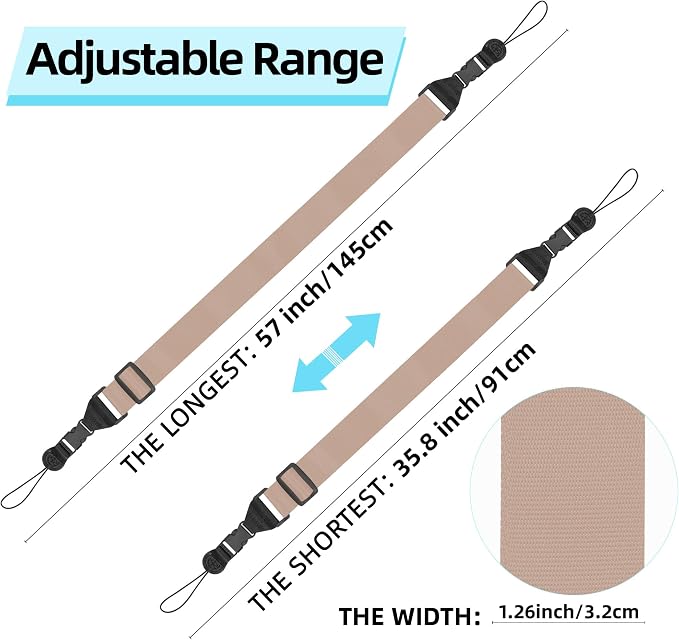 Adjustable Shoulder Strap:Comfortable iPad Strap Nylon Neck Lanyard - Image 2
